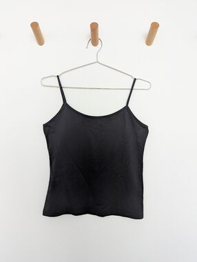 Zara Basics Strappy Camisole Tank Top – Black, Women's L
